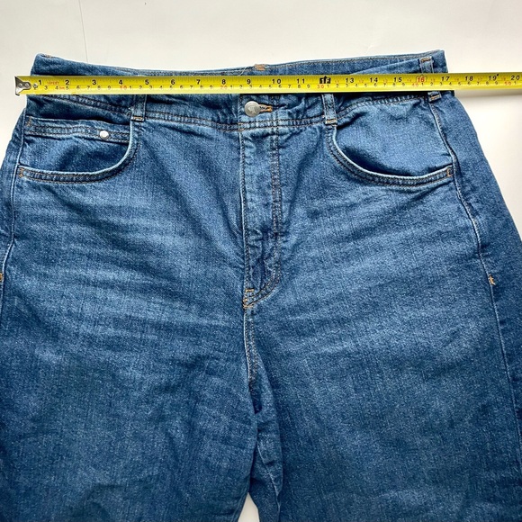 Anthropologie Pilcro Wide Leg Jeans Dark Wash High Rise Size 32 - Picture 6 of 7